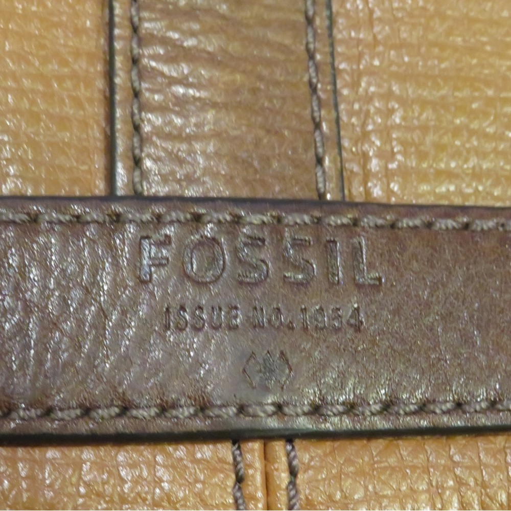 Fossil Brown Messenger Bag with Nylon adjustable strap - Picture 9 of 16